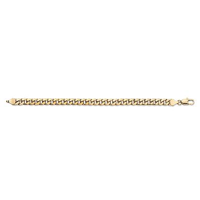 Men's Gold Ion-Plated Curb-Link Classic Bracelet 8" (6.5mm)