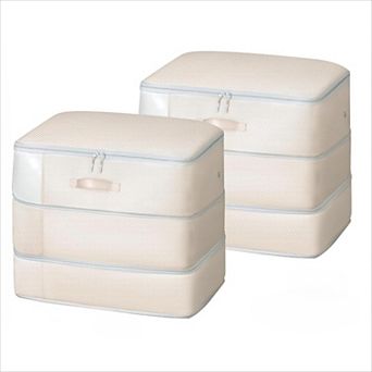 Comforter Storage Bag Self Compression 3 Layer 2 Pack