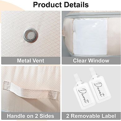 Comforter Storage Bag Self Compression 3 Layer 2 Pack
