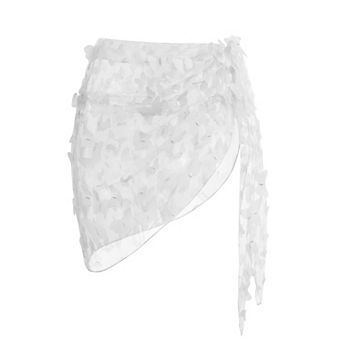 Ekouaer Women's Short Sarongs Chiffon Cover Ups Sheer Bikini Wraps for Swimwear