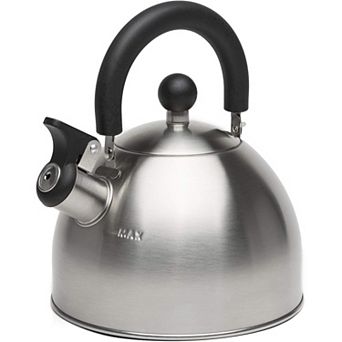 1.5-qt Stainless Steel Stovetop Tea Kettle, Fast Boiling Cool Touch Handle