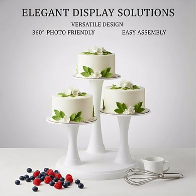 Elegant 3-Tier Pillar Stand, Cupcake & Dessert Display for Special Occasions