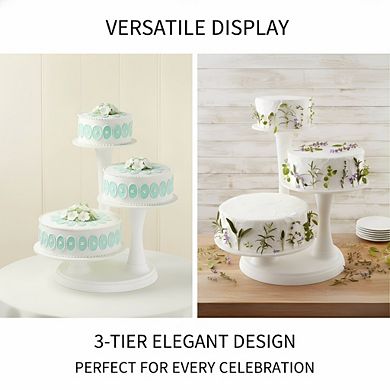 Elegant 3-Tier Pillar Stand, Cupcake & Dessert Display for Special Occasions