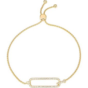 KSIZUIS 18K Gold Plated Sterling Silver CZ Bracelet - Essential Style