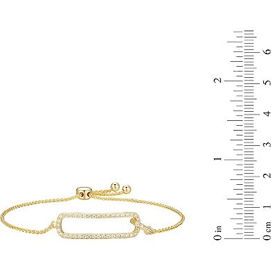 KSIZUIS 18K Gold Plated Sterling Silver CZ Bracelet - Essential Style