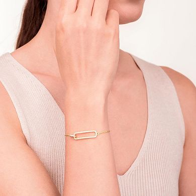 KSIZUIS 18K Gold Plated Sterling Silver CZ Bracelet - Essential Style