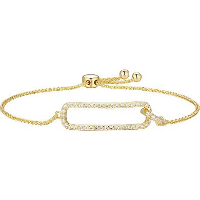 KSIZUIS 18K Gold Plated Sterling Silver CZ Bracelet - Essential Style