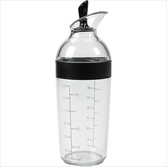 Large Clear Salad Dressing Shaker, Easy-Mix Bottle for Vinaigrettes & Sauces