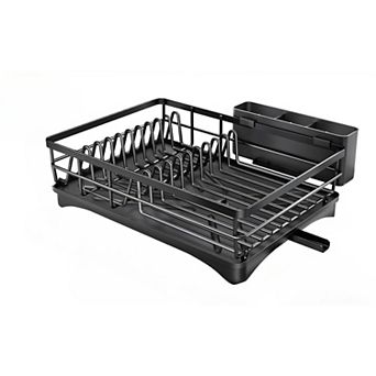 Large Dish Drying Rack with Drainboard and Utensil Holder