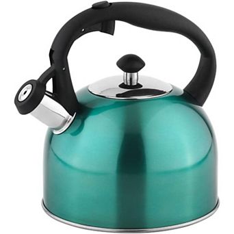 2.3L Whistling Tea Kettle Teal, Stainless Steel Fast Boiling Food Grade