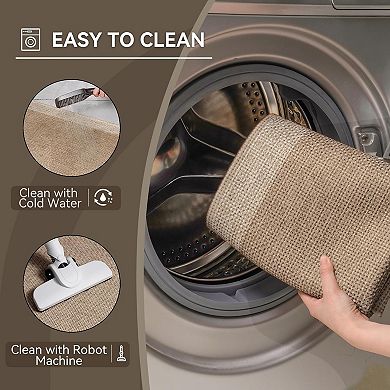 Half Circle Bath Mat, Non Slip Bath Mat, Thin Bathroom Rugs Fit Under Door Quick Dry Absorbent