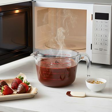 Large Glass Measuring Cup 8 Cup for Kitchen Mixing Bowl