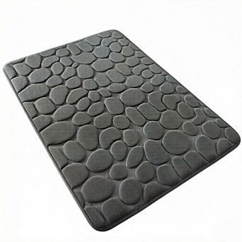 Bathroom Mat Rug, Memory Foam Bath Mat,Non-Slip Bathroom Floor Mats, Cobblestone Bath Mats Absorbent