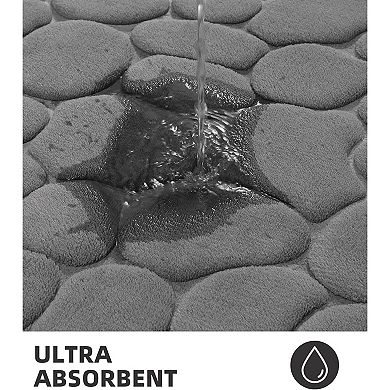Bathroom Mat Rug, Memory Foam Bath Mat,Non-Slip Bathroom Floor Mats, Cobblestone Bath Mats Absorbent