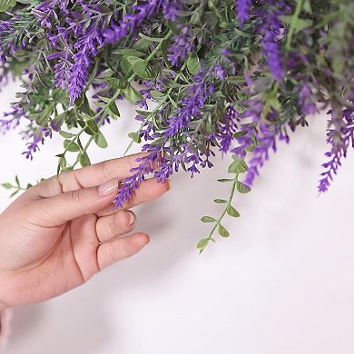 Eucalyptus and Lavender Wreath Artificial for Front Door