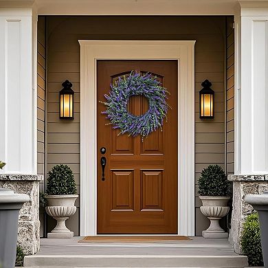 Eucalyptus and Lavender Wreath Artificial for Front Door
