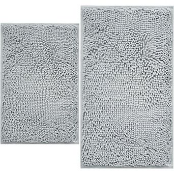 Bathroom Rugs Sets 2 pc Extra Soft Chenille Bath Mat Absorbent Bathroom Rug, Bathroom Mat