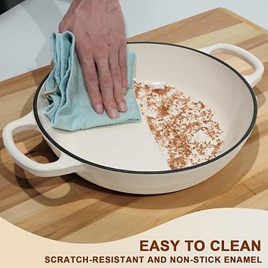 Great Ambitions Enameled Cast Iron Dutch Oven, 6QT Bread Pan with Sourdough Kit