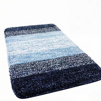 Microfiber Bathroom Rugs, Shaggy Soft and Absorbent Bath Rug, Non-Slip,Thick Plush Machine Washable