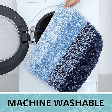 Microfiber Bathroom Rugs, Shaggy Soft and Absorbent Bath Rug, Non-Slip,Thick Plush Machine Washable
