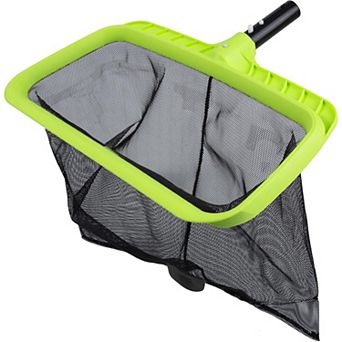 Deep Rake Pool Skimmer Net, Reinforced Frame Heavy Duty for Leaf Removal