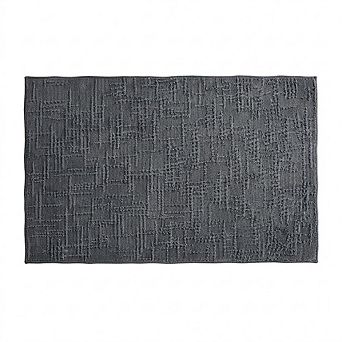 Woven Jacquard Bath Mat, Absorbent, Non-Slip Quick-Dry Rubber Backing