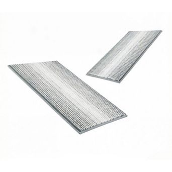 Bathroom Rugs and Mats Sets, 2 pc Thick Absorbent Chenille Bath Mat Rug Set Non Slip, Soft Shaggy