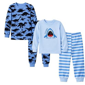 Kids Boys 2-Pack Pajamas Snug Fit PJs Long Sleeve