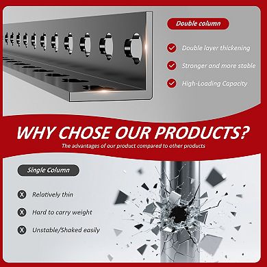 Heavy Duty Power Tool Organizer with Charging Station Wall Mount Garage Storage Shelf