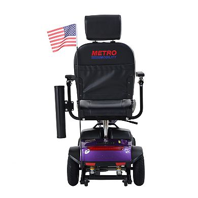 MAX PLUS Dark Purple 4 Wheel Mobility Scooter 2*20AH Lead Acid 16 Miles USB