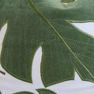 Autumn Vibes Leaf Accent Pillow