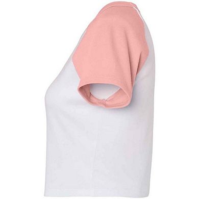 Bella + Canvas Womens/Ladies Raglan Crop T-Shirt