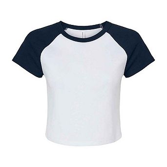 Bella + Canvas Womens/Ladies Raglan Crop T-Shirt