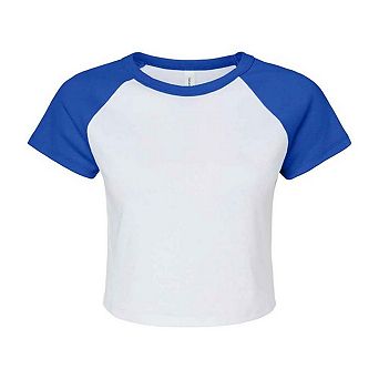 Bella + Canvas Womens/Ladies Raglan Crop T-Shirt
