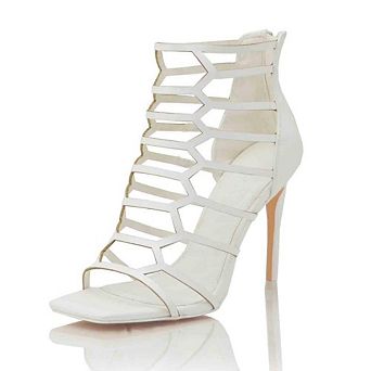 Strappy Cage Gladiator Stiletto Heel Sandals