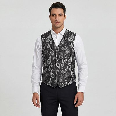 mens dress vest slim fit Men - Beige Slim-Fit Suit Vest - Size: 50R