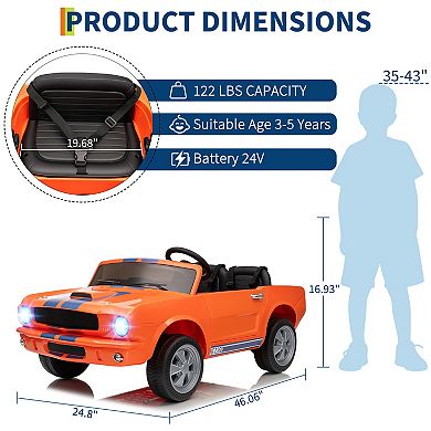 2 Seater 24V Battery Powered Kids Electric Ride on Car with Remote Control