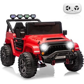 2 Seater Ride-on Truck with 4 Motors, 24V Electric Ride on Car with Remote Control for Big Kids