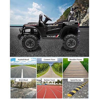 12V Kids Electric Ride on Truck with Parent Remote Control, 3 Speeds Up to 6MPH