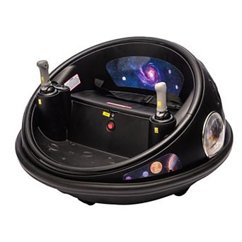 12V Ride-on Bumper Car with 3 Speeds, 360° Spin, Safety Belt & Dual Joysticks, Remote Control