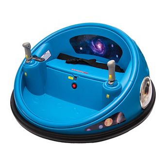 12V Ride-on Bumper Car with 3 Speeds, 360° Spin, Safety Belt & Dual Joysticks, Remote Control