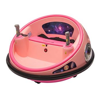 12V Ride-on Bumper Car with 3 Speeds, 360° Spin, Safety Belt & Dual Joysticks, Remote Control
