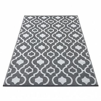 Modern Double Layer Moroccan Outdoor Plastic Mat