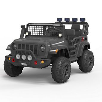 24V 2 Seats Kids Ride on Car with Remote Control, 20" Large Seat for Two Children, 7Ah Battery