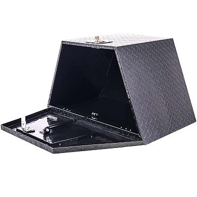 29 in Aluminum Truck Tool Box Heavy Duty Pickup Trailer RV Storage Box with Lock Waterproof