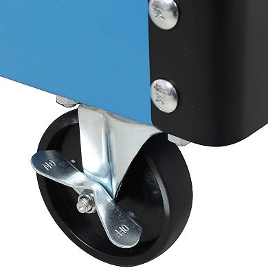 3-Tier Rolling Tool Cart with Pegboard Heavy Duty Utility Cart on Wheels