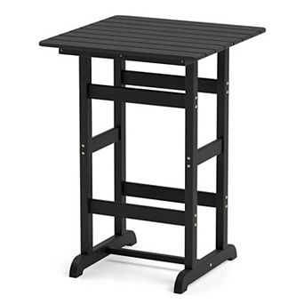 Weatherproof HDPE Bar Table with Slatted Top