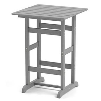 Weatherproof HDPE Bar Table with Slatted Top