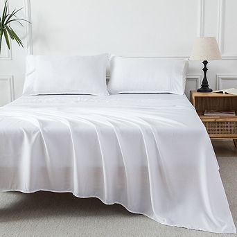 Tencel Lyocell 300 Thread Count Cooling Sheet Set with 16" Deep Pocket