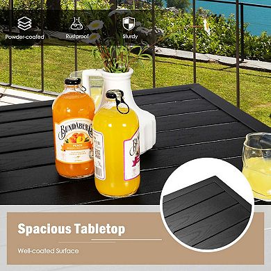 32" Square Steel Bar Table with 180 lbs Capacity